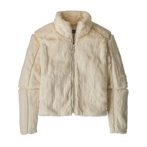 Patagonia Lunar Frost Cream Faux Fur Jacket